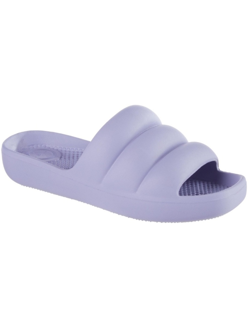 Totes Women's Molded Puffy Slide with Everywear - Periwinkle
